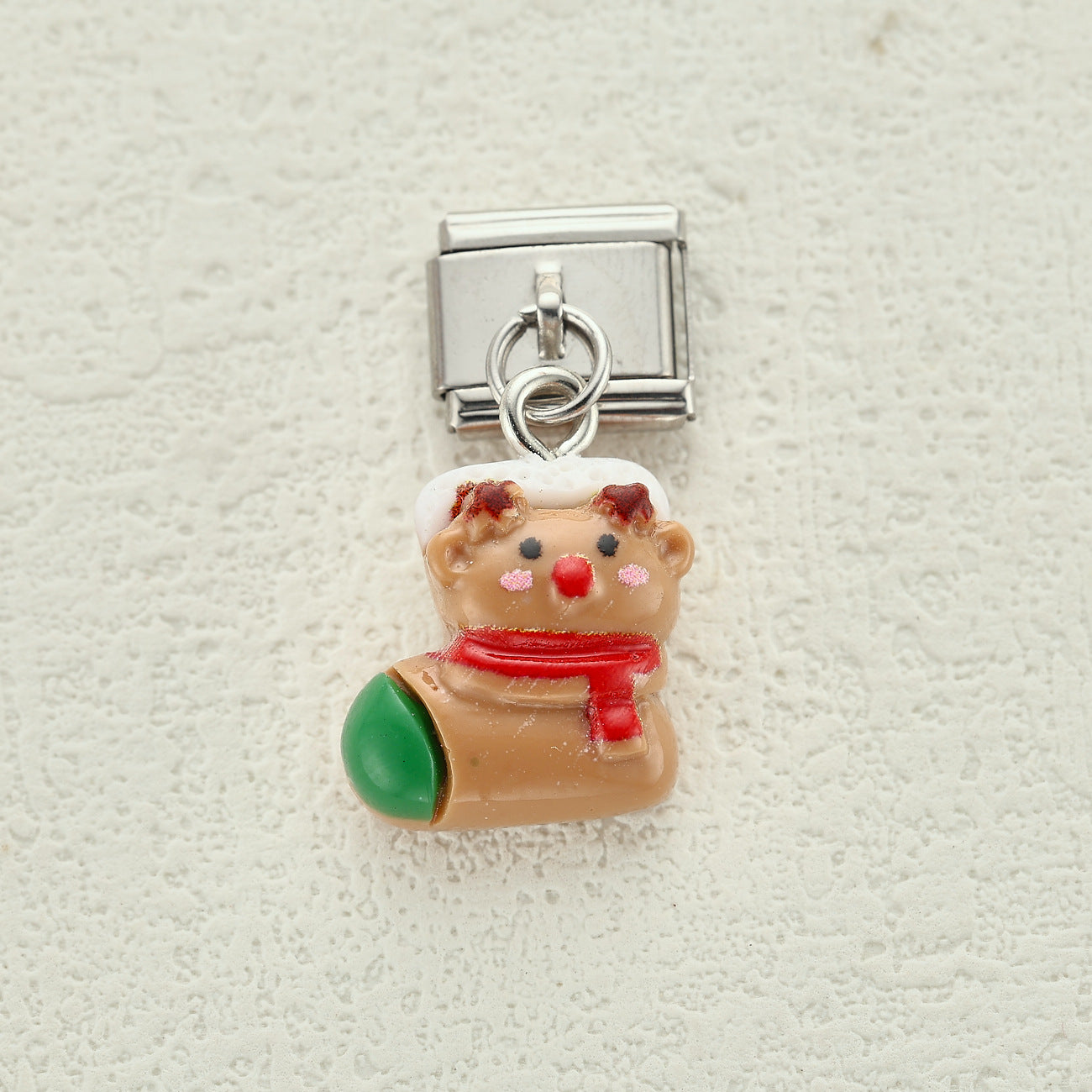 Wholesale Christmas DIY Stainless Steel Charm Beads for Handcrafted Jewelry Making,  Fashion Accessory