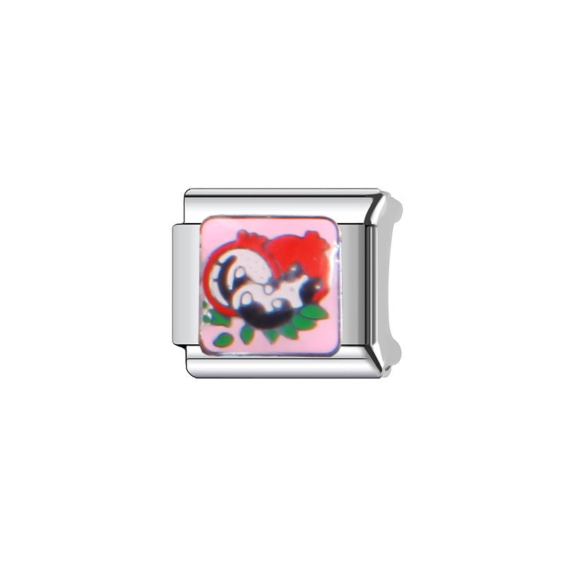 Wholesale Italian Charm Bracelet 9mm DIY Splicing Cute Creative Stainless Steel Composable Bracelet