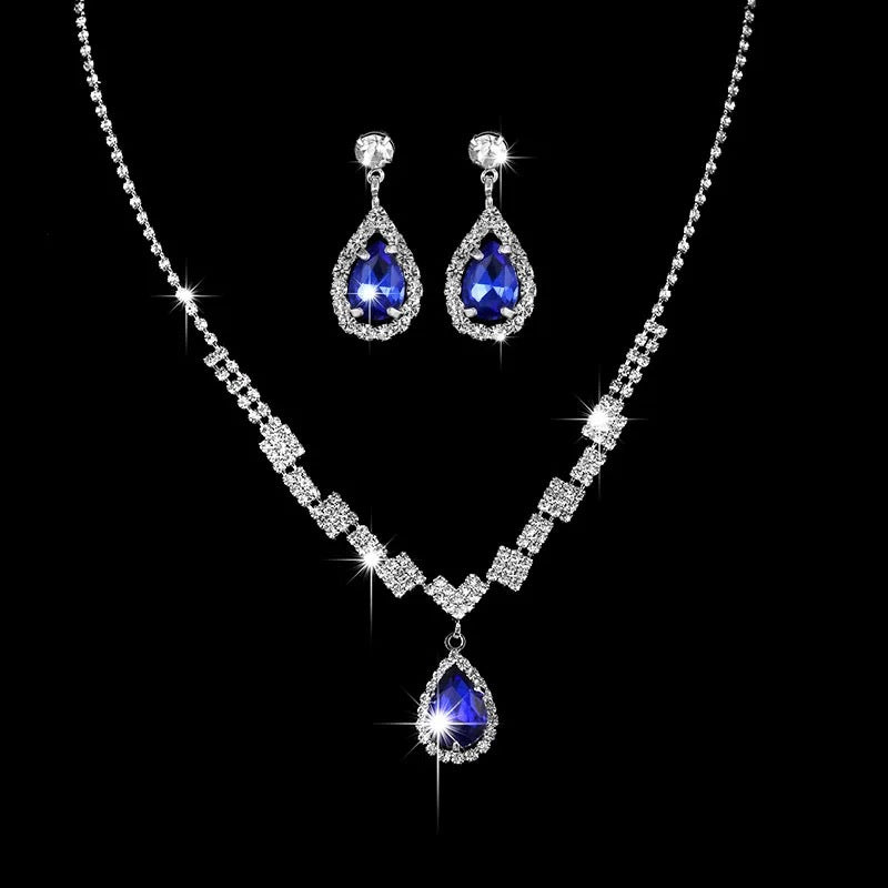 Wholesale Man-made Pearl and Rhinestone Earring Necklace and Bracelet Set