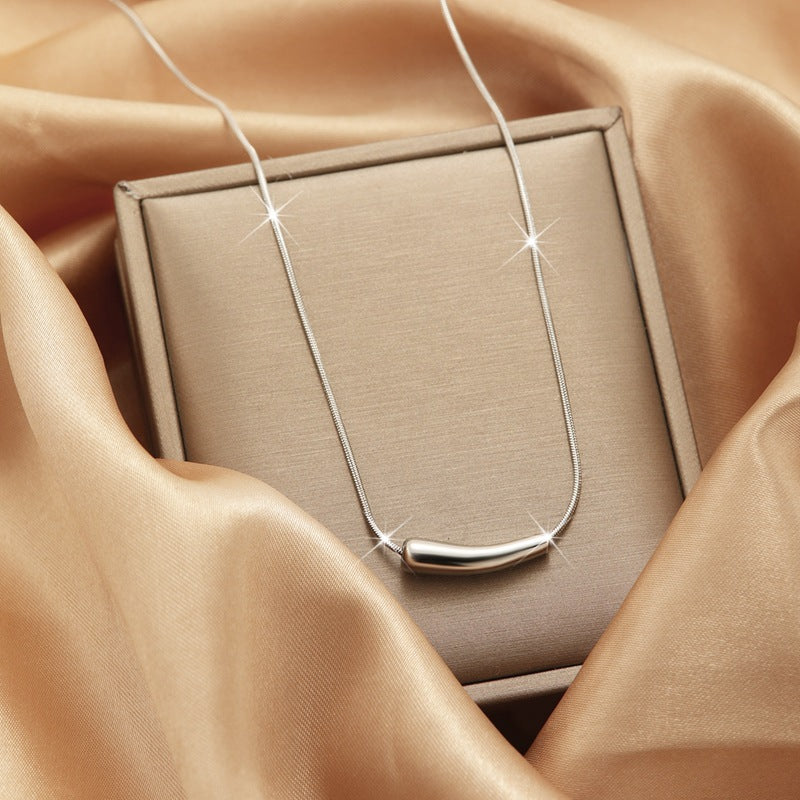 Wholesale Forest Style Titanium Steel Necklace Temperament Clavicle Chain Choker Necklace ACC-NE-Panshi004