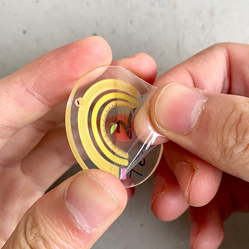 Wholesale Apple Rainbow Pencil Teachers Day Gift Acrylic Earrings ACC-ES-HY013