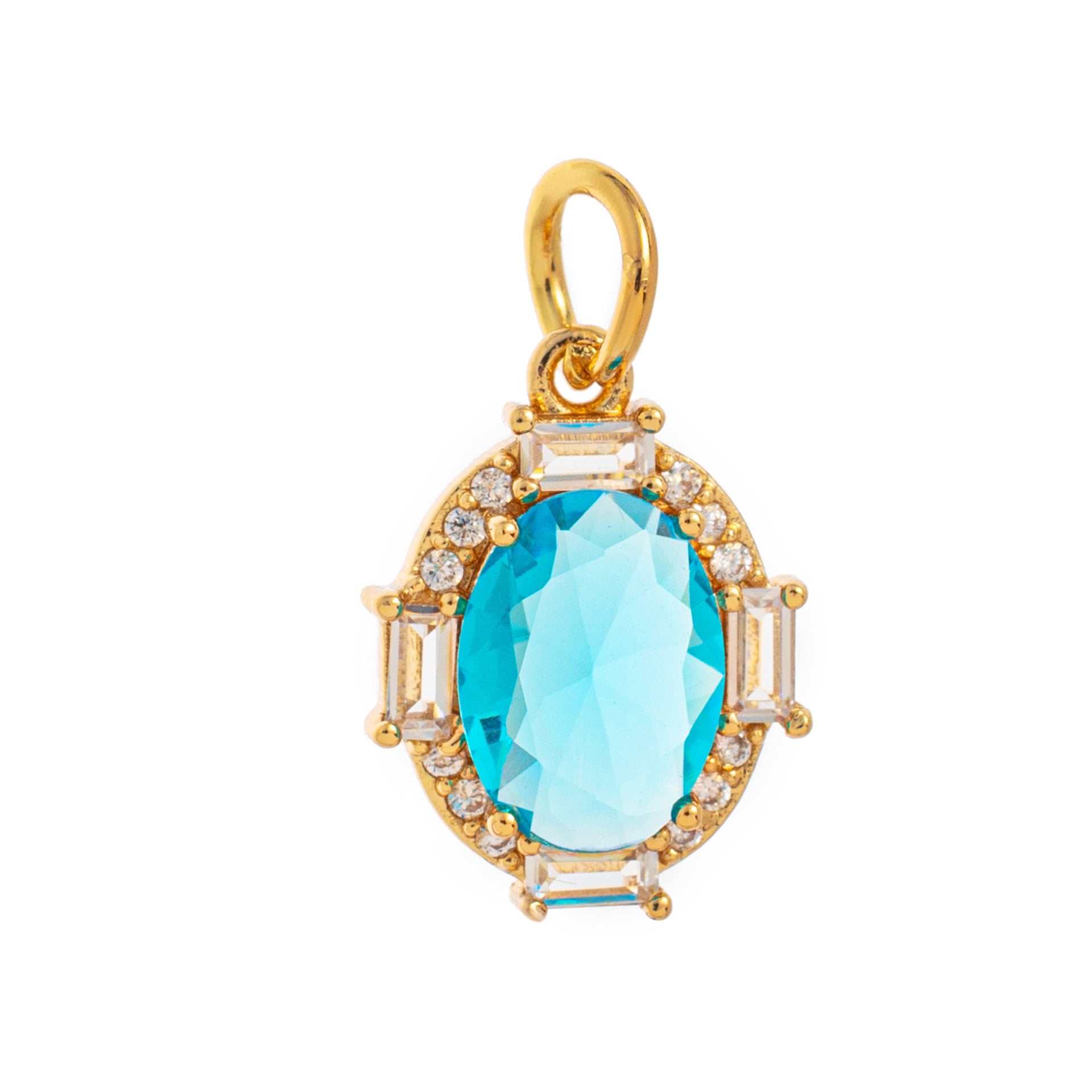 Wholesale 12 Birthstone Zircon Adjustable Pendant Necklace