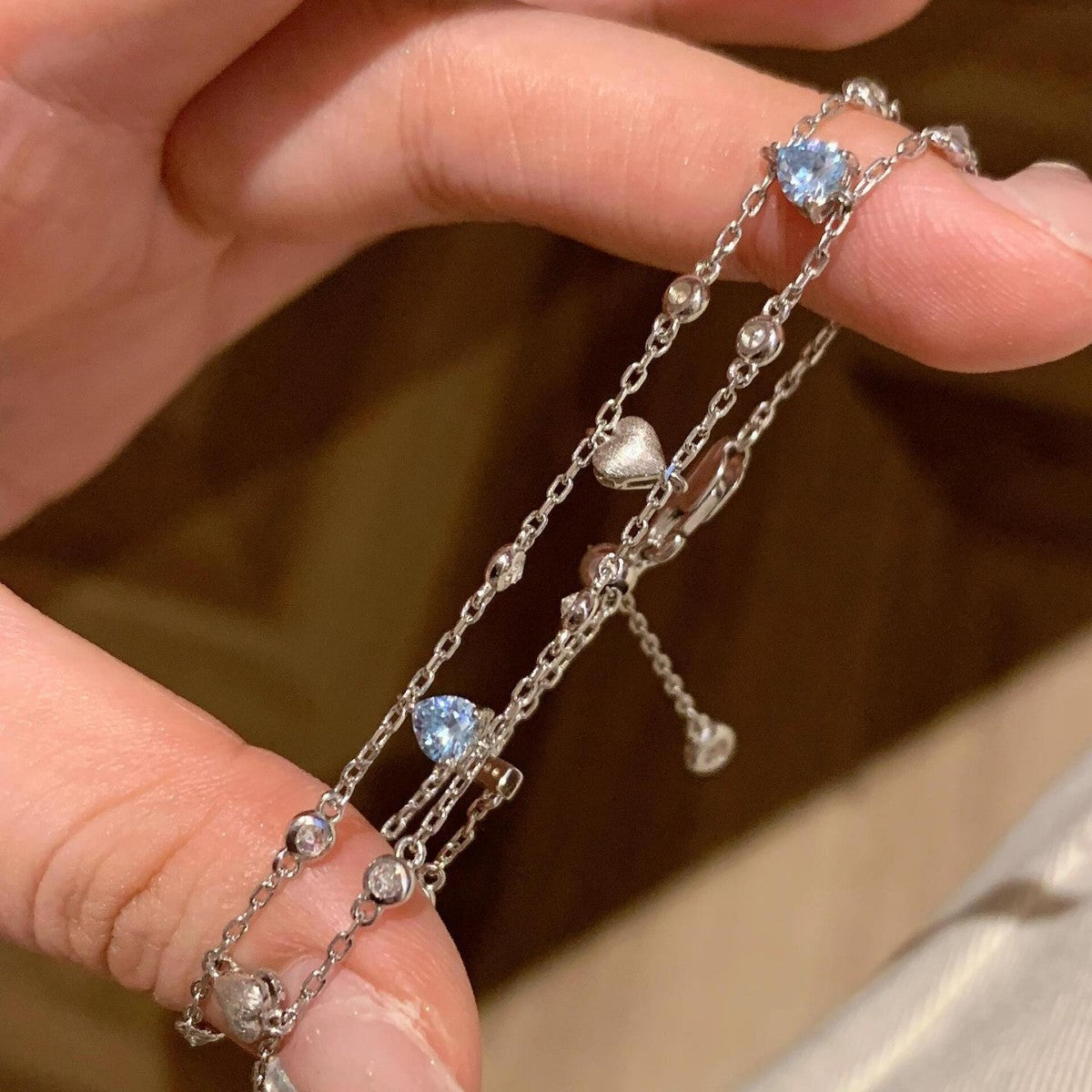 Wholesale Heart Patchwork Bracelet Light Luxury Bracelet