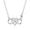 Wholesale S925 sterling silver 8-word heart-shaped necklace love necklace