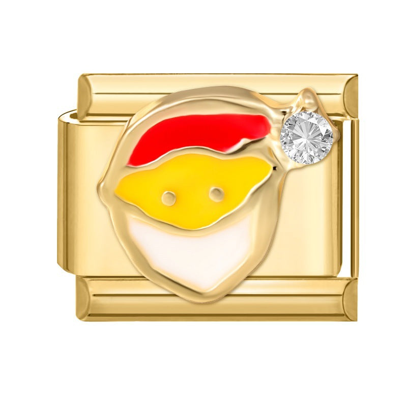 Wholesale  Italian Charm Bracelet 9mm DIY Christmas Celebration Creative Stainless Steel Composable Bracelet