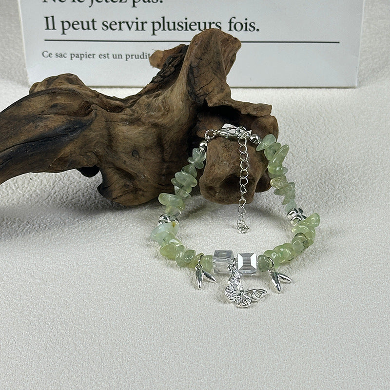 Wholesale  natural crystal irregular gravel bracelet