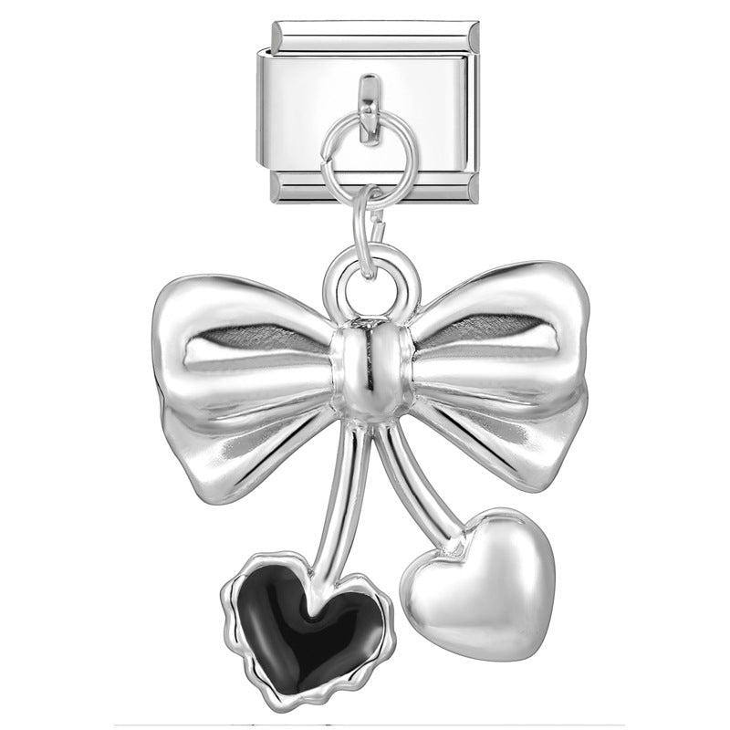 Wholesale Italian handmade pendant butterfly flower DIY jewelry