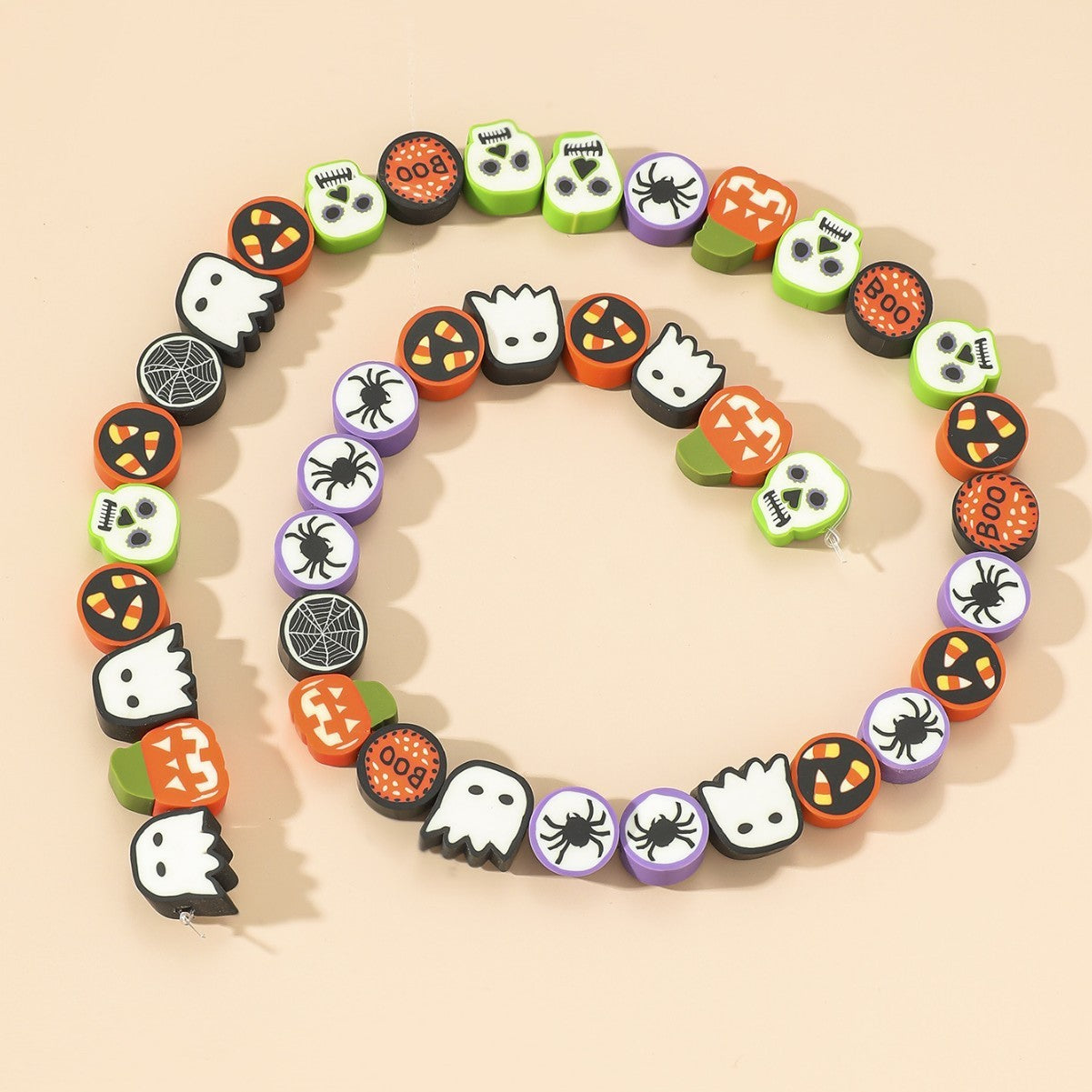 Wholesale  soft  funny expression skull loose beads
