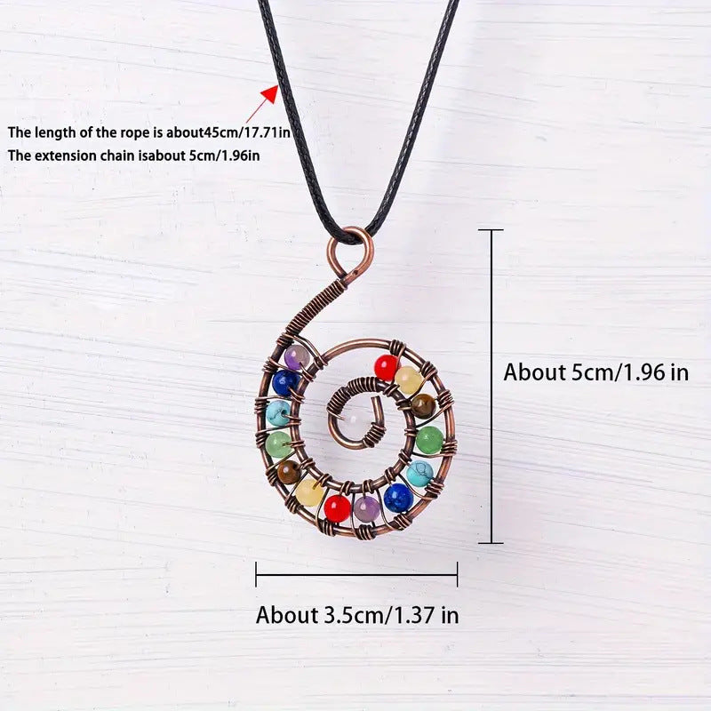 Wholesale Handmade Natural Amethyst Crystal Tree Of Life Pendant Necklace Heart Musical Note Design With Leather Rope Everyday Layering Jewelry