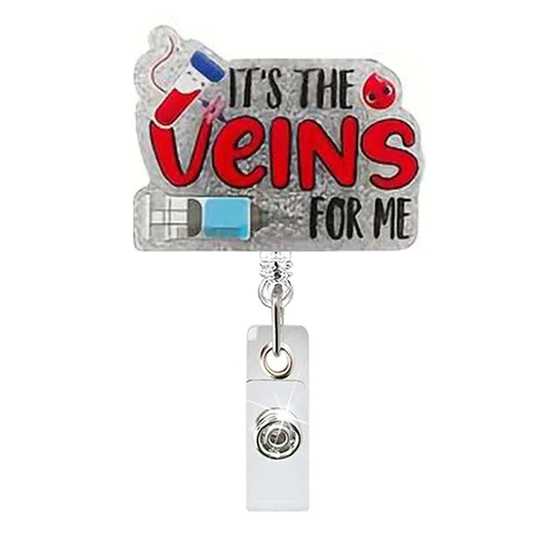 Wholesale Acrylic Badge Reel Keychain with Fun Pattern