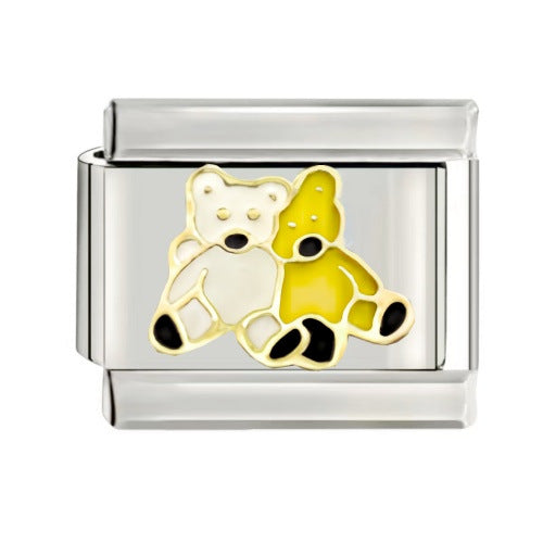 Wholesale talian Charm Starter Bracelets DIY square Single Section Creative Stainless Steel Composable Bracelet