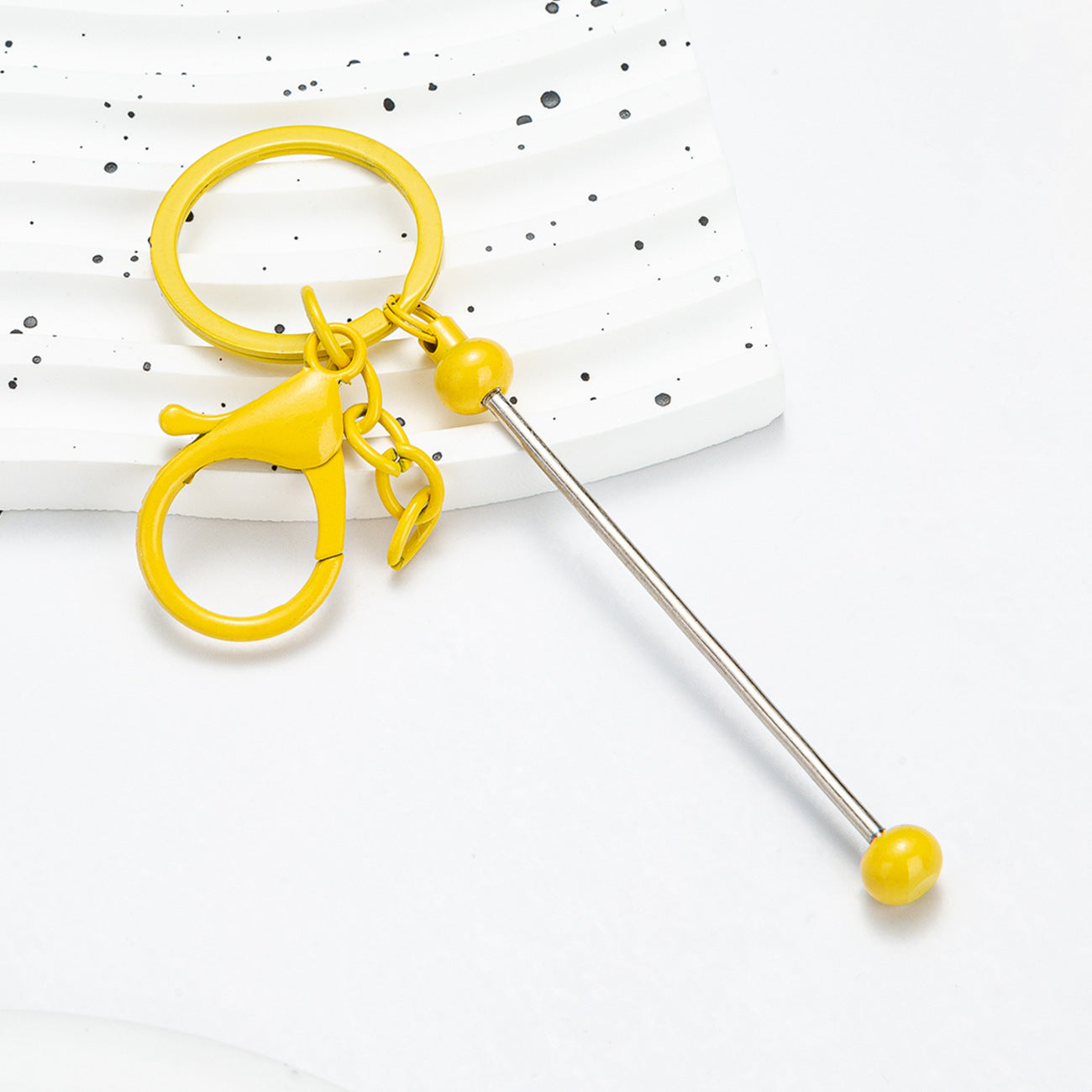 Wholesale Beadable Keychains Colorful DIY Beaded Keychains ACC-KC-HuaH008