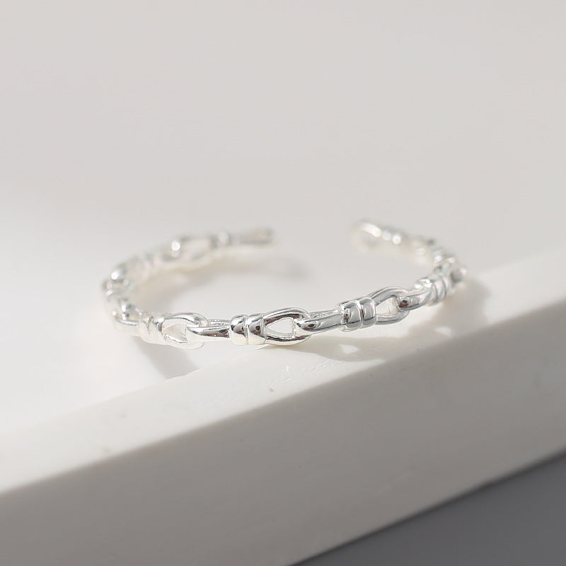 Wholesale s925 sterling silver plain ring