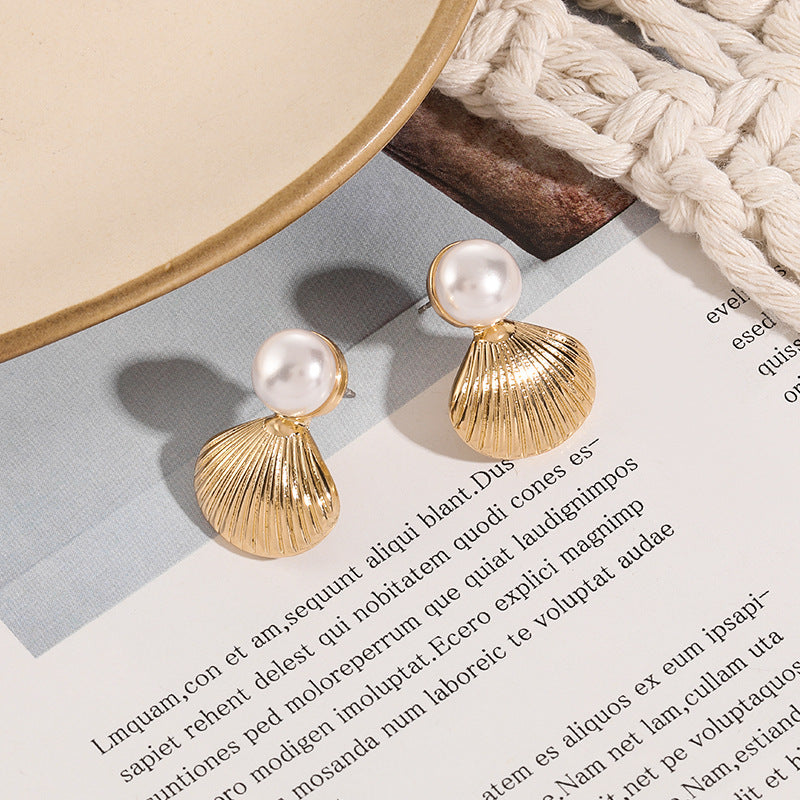 Wholesale Summer Sea Life Shell Shape  Earrings
