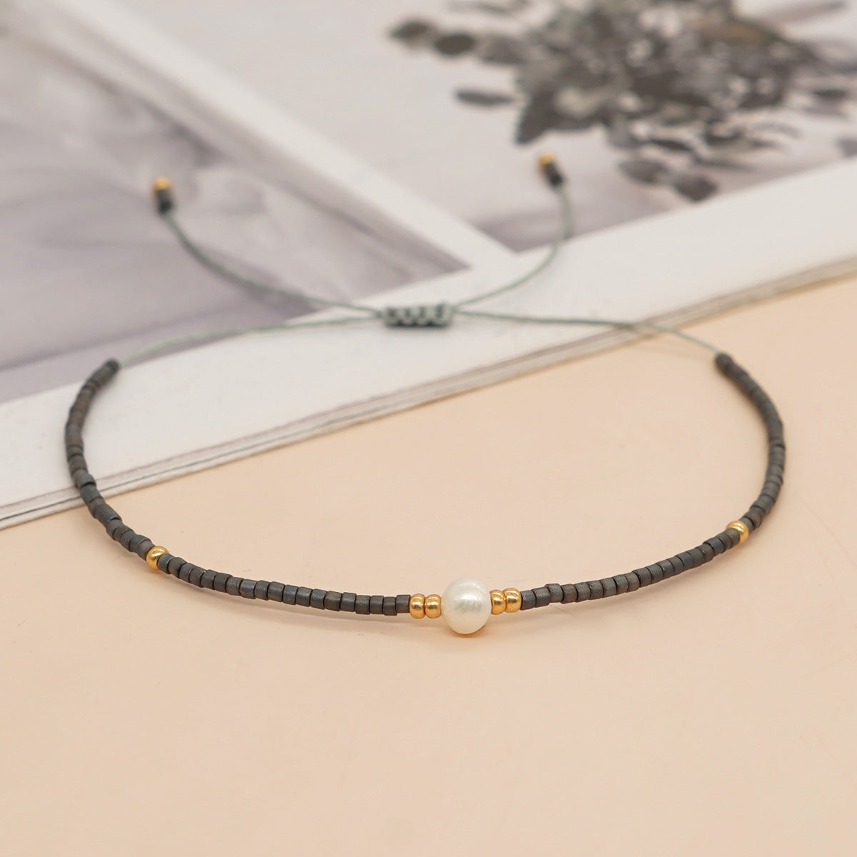 Bracelet perlé naturel de style bohème en gros