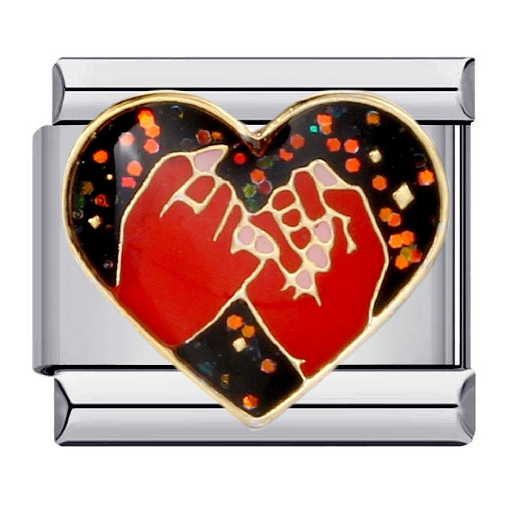 Wholesale Italian Charm Bracelet love series Stainless Steel Composable Bracelet