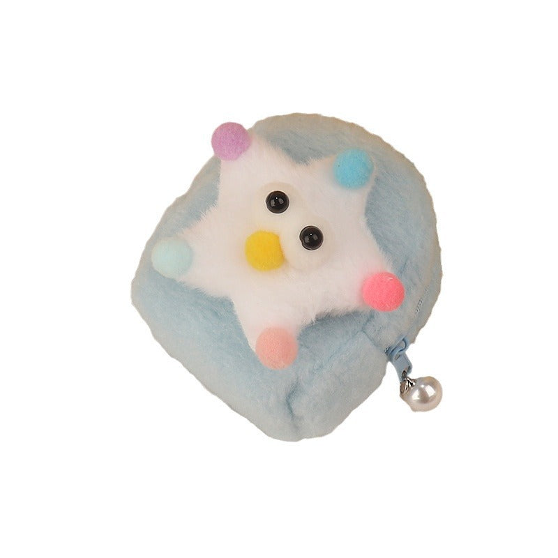 Wholesale Cartoon 3D Plush Mini Coin Purse Keychain Keychain Wallet ACC-KC-HuoFan002