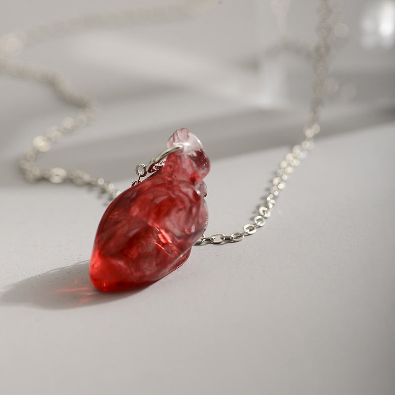 Wholesale  spoof heart pendant necklace Halloween ghost festival fun necklace