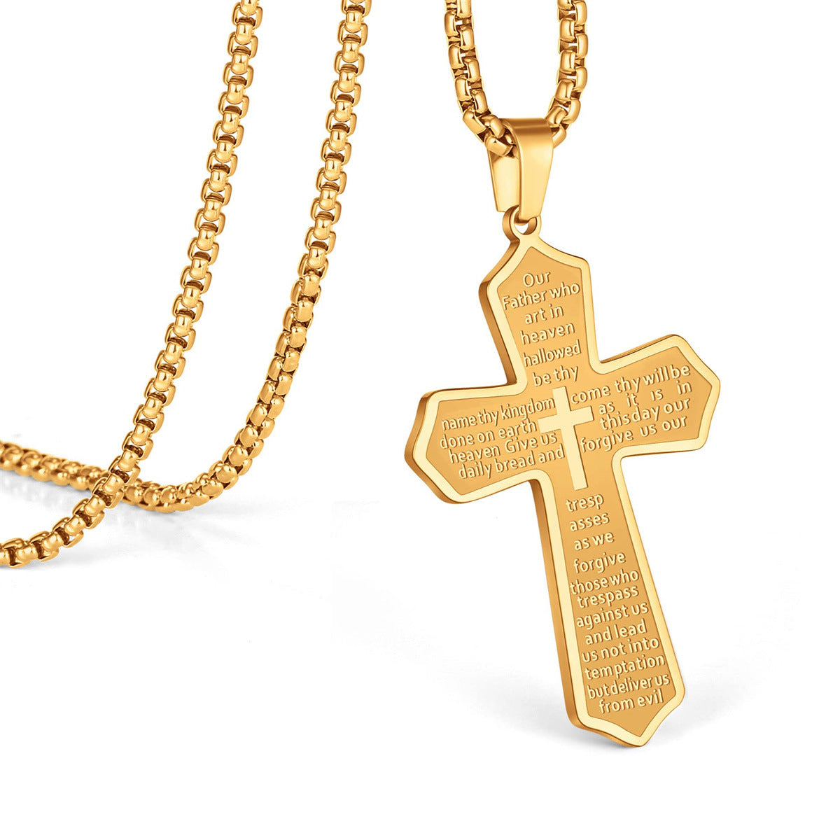 Wholesale  cross Stainless steel necklace