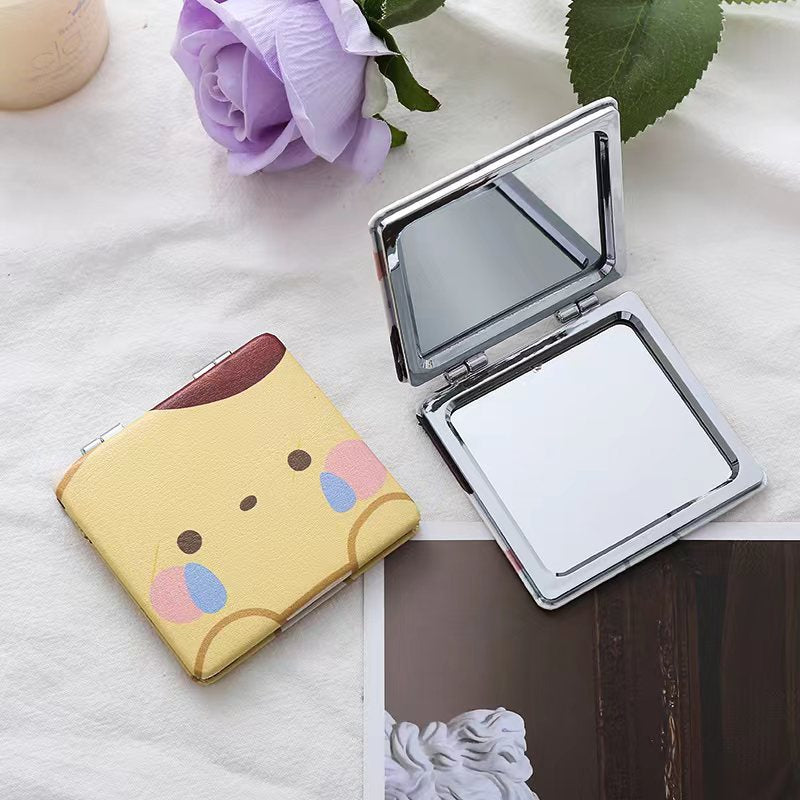 Wholesale Cartoon Cute Portable Mirror Folding Makeup Mirror ACCVIP-MR-Haic004