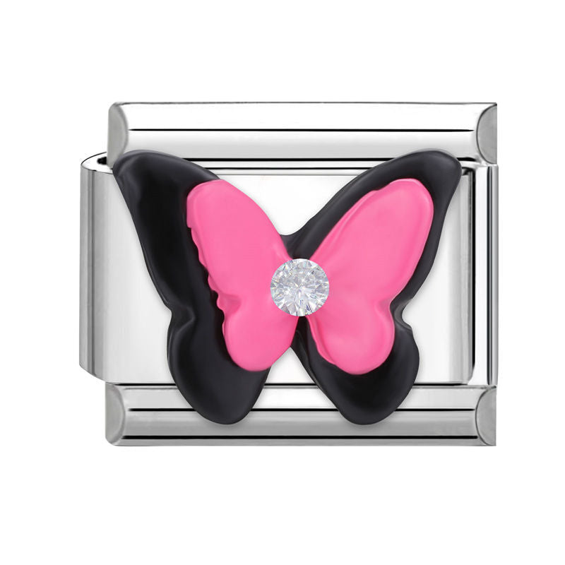 Wholesale  Italian modular bracelet 9mm DIY splicing detachable stainless steel letter flower combinable bracelet