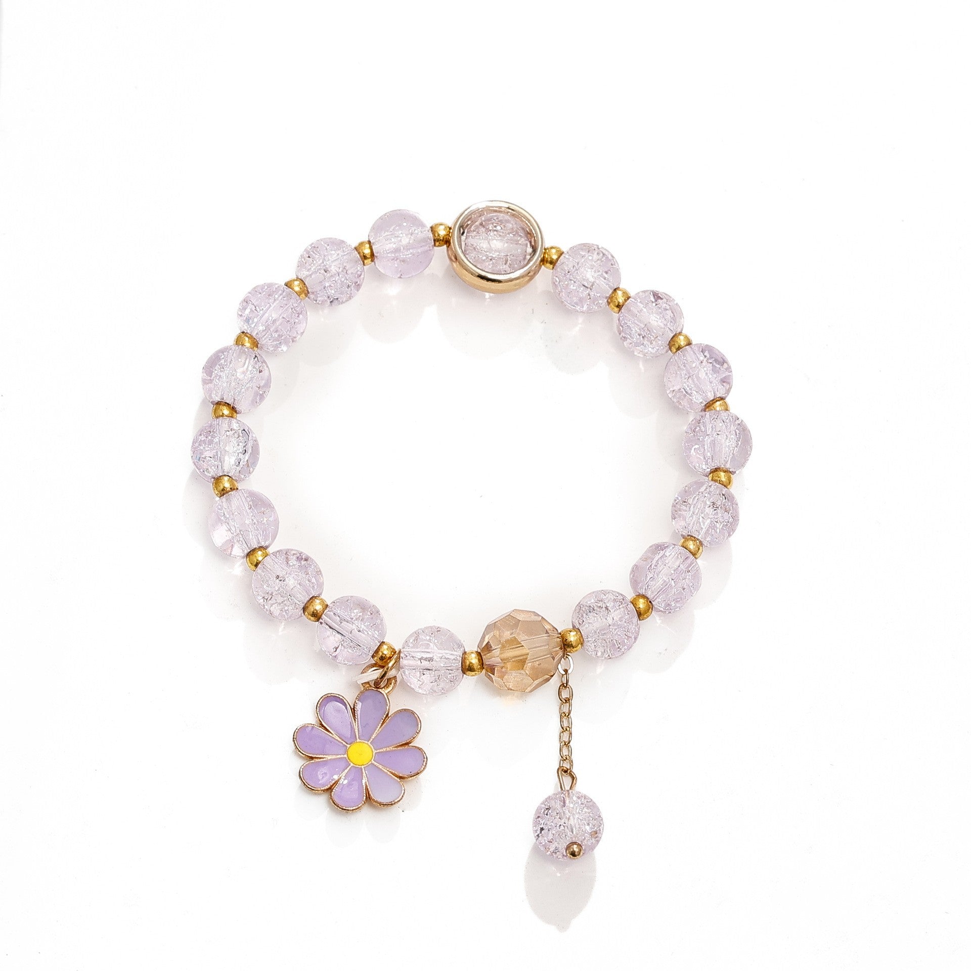 Wholesale  Crystal Glass  Bracelet Sunflower Bestie Bracelet