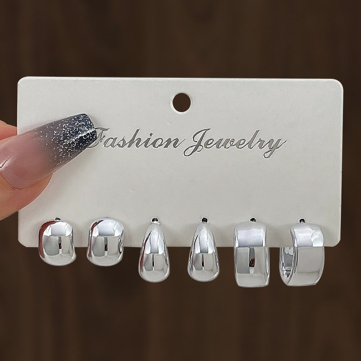 Wholesale Multicolor Earrings suit Personality Exaggerated Water Drops  Earrings