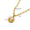 Wholesale Stainless steel pearl mother-of-pearl sun moon round coin simple necklace