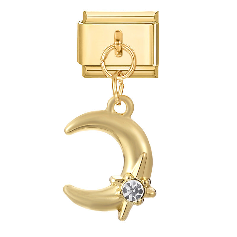 Wholesale  Italian Charm Bracelet 9mm DIY Creative Retro Stainless Steel Composable Bracelet