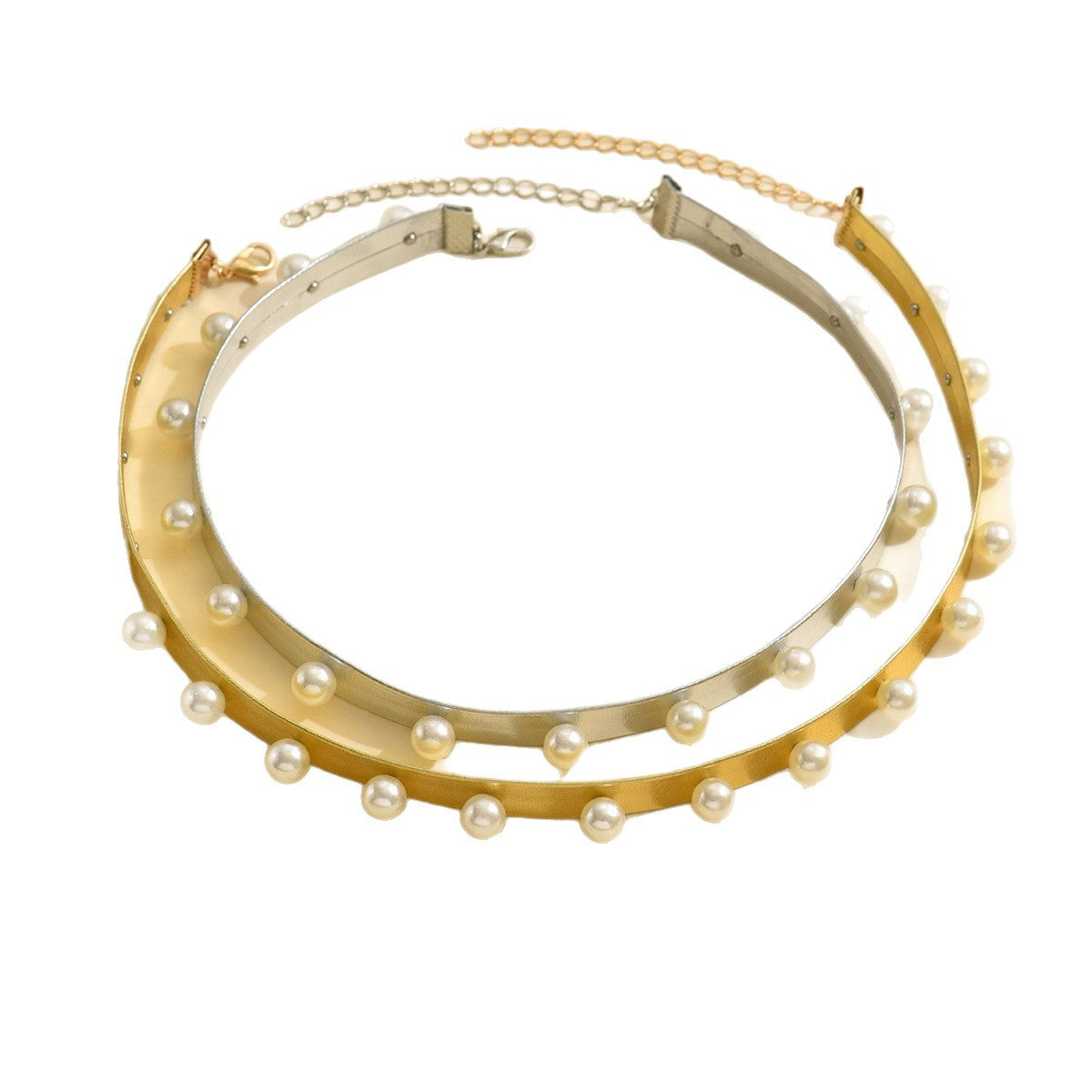 Wholesale punk-style oversized leather choker necklace