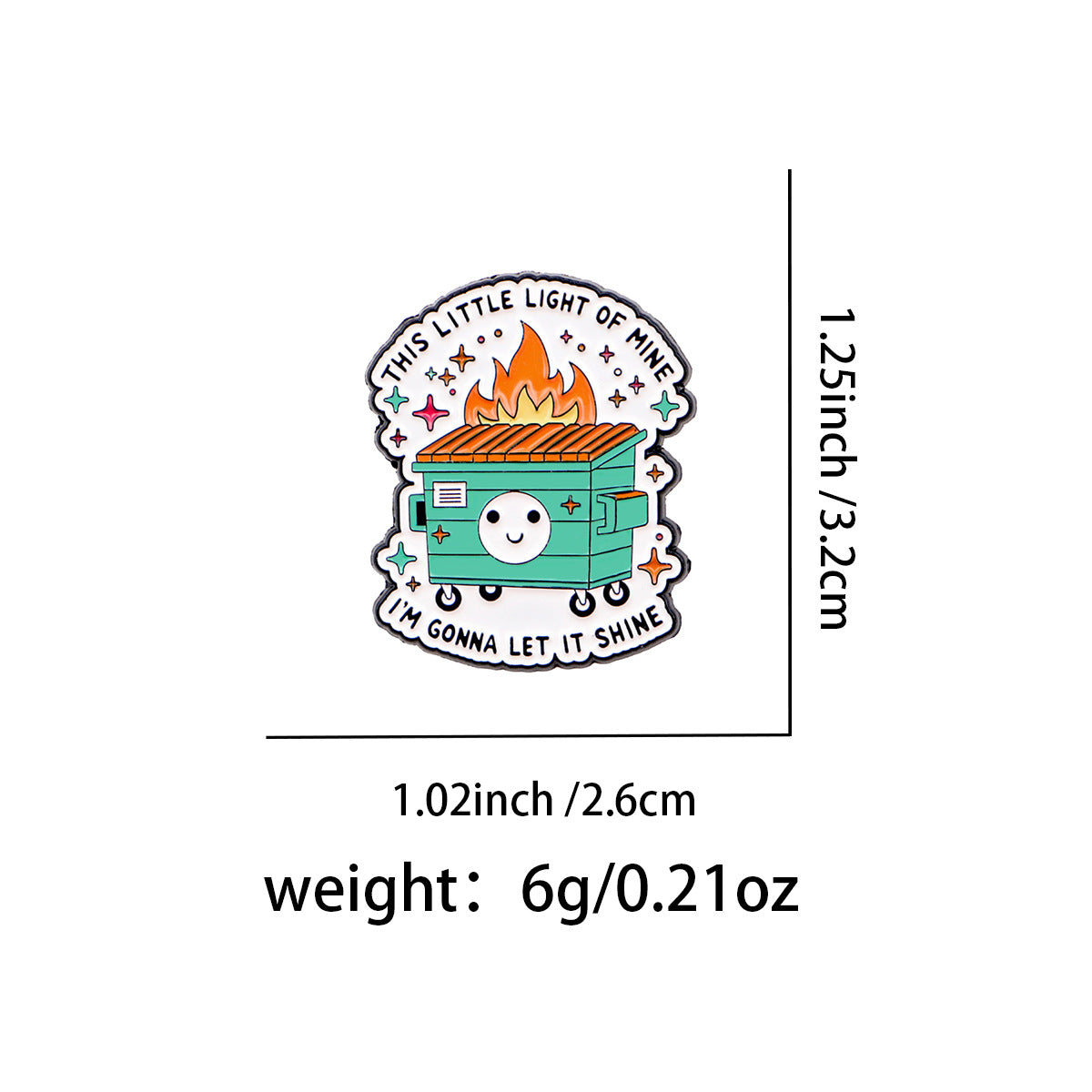 Wholesale Trash Quotations Brooch