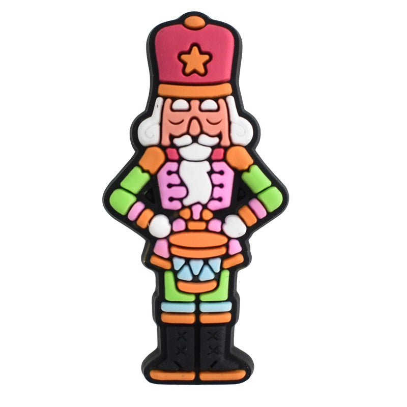 Wholesale Random 100pcs Christmas PVC Soft Rubber Shoe Buckle Decoration ACC-SC-RYY062