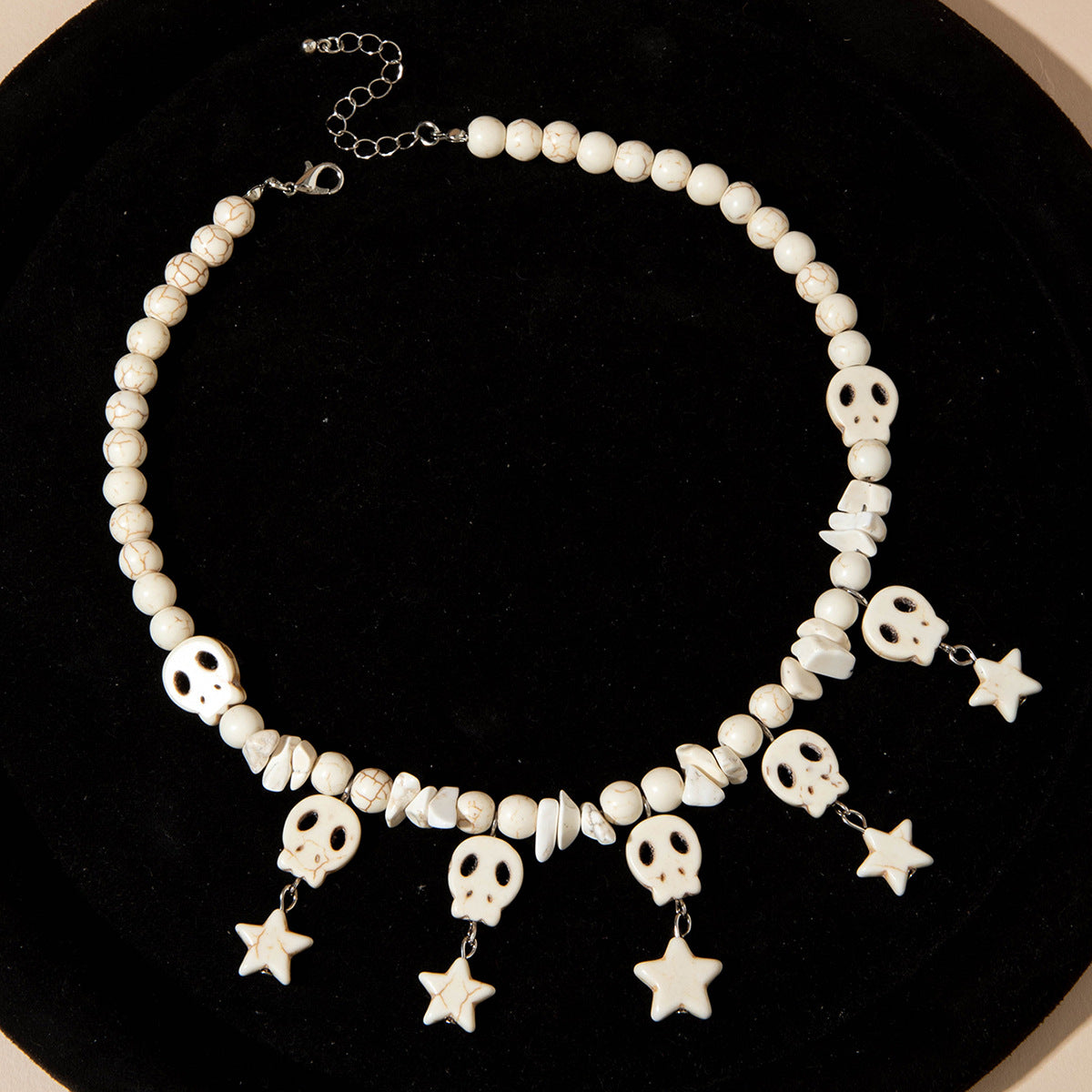 Wholesale Skull Clavicle Pentagram Necklace