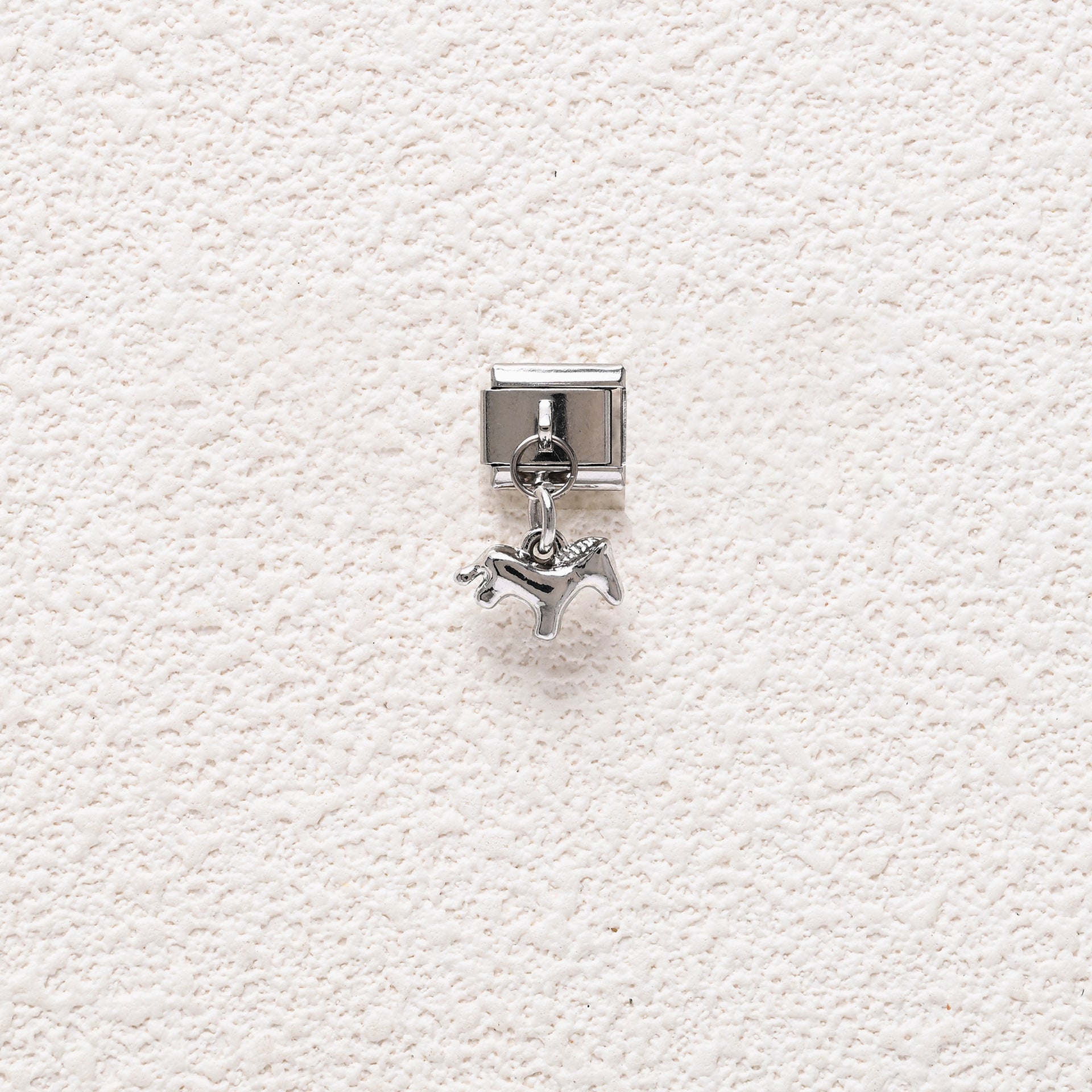 Wholesale 5pcs/ pack  9mm Italian Charm Starter Bracelets DIY square Single Section Creative Stainless Steel Composable Bracelet