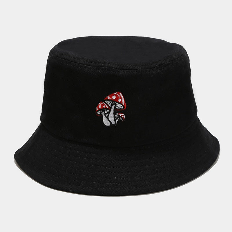 Wholesale cute three mushroom embroidered fisherman hat