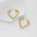 Wholesale geometric triangle  titanium steel earrings