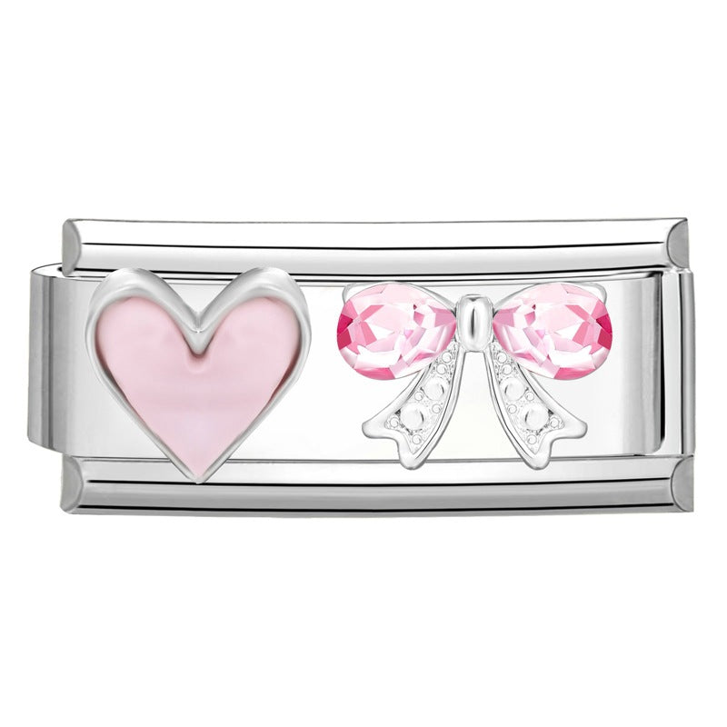 Wholesale Italian Charm Bracelet 9mm DIY Creative Simple  Creative Stainless Steel Composable Bracelet