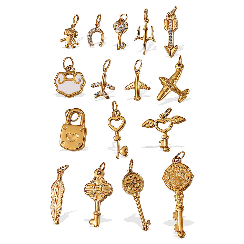 Wholesale Exquisite and Compact DIY Key Pendants