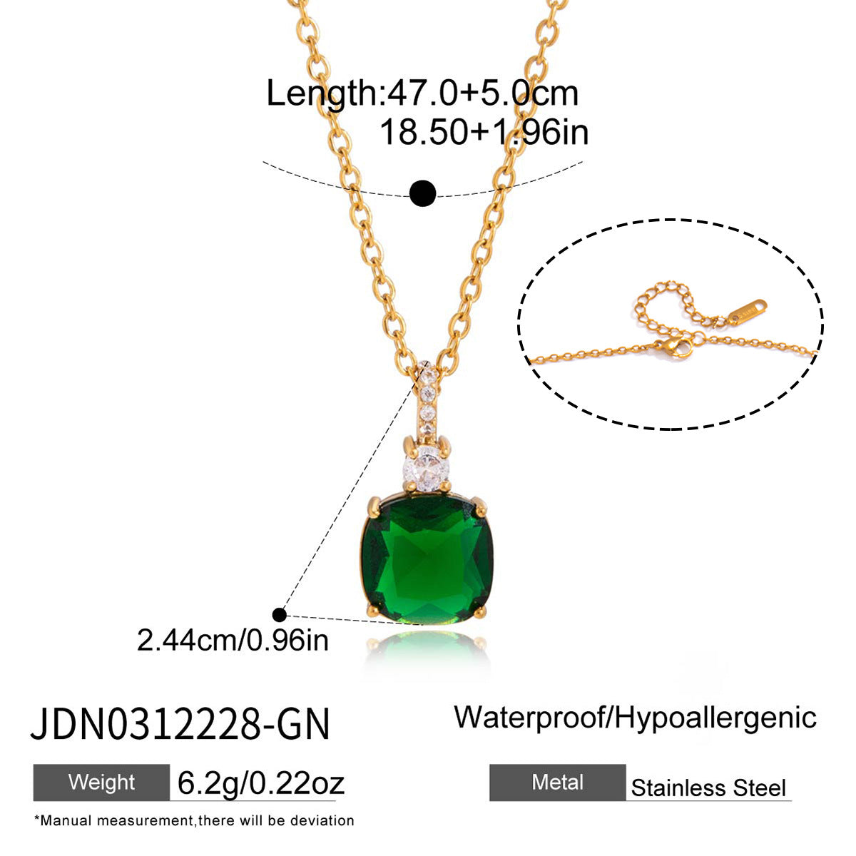 Wholesale Stainless Steel Zircon Necklace Fashion Jewelry Accessory Gift