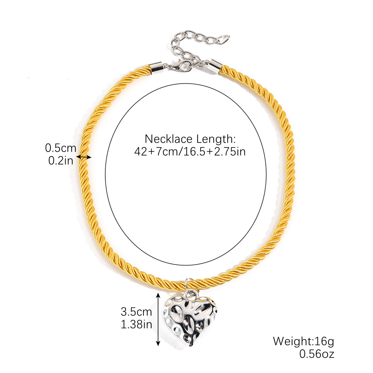 Wholesale Jewelry Love Bow Five-pointed Star Pendant Color Rope Necklace