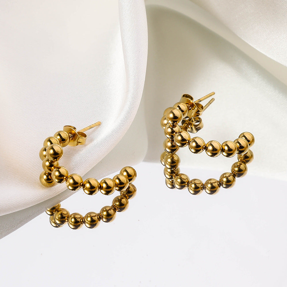 Wholesale Stainless Steel Geometric Irregular Shaped Earrings ACC-ES-RuiX010