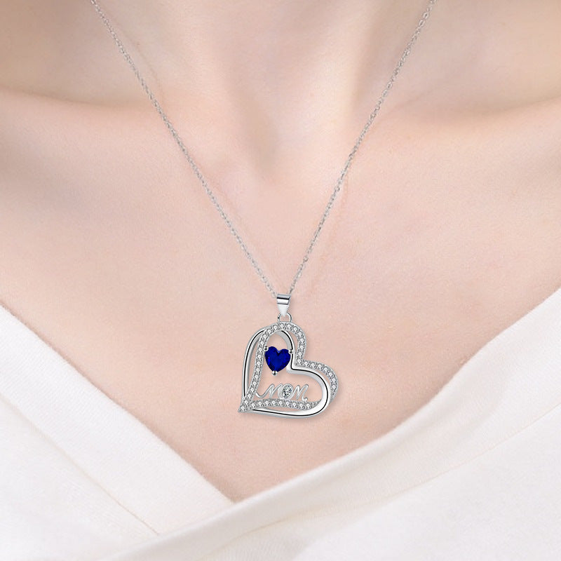 Wholesale  Light Luxury Niche Necklace Simple High-end Mother's Plot Necklace