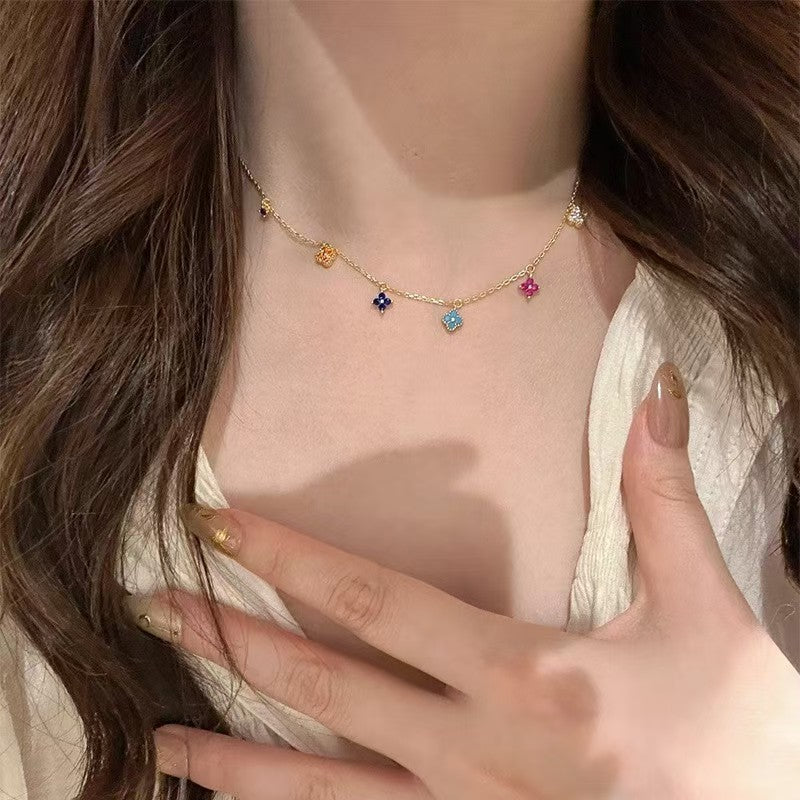 Wholesale Monet Garden Rainbow Necklace Fashion Accessory Decorative Gift ACCVIP