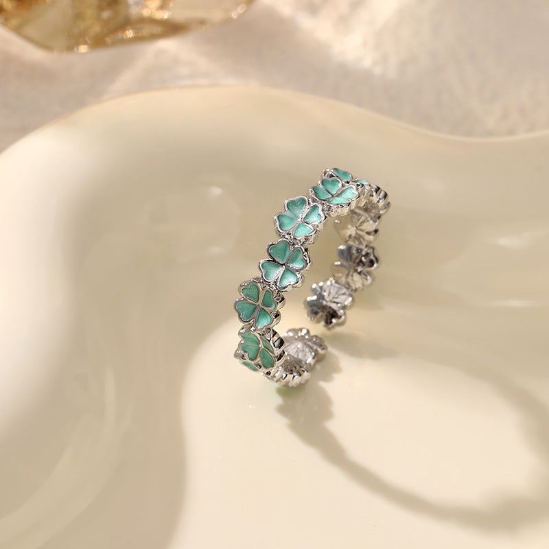 Wholesale Alloy Flowers Pastoral Style Ring