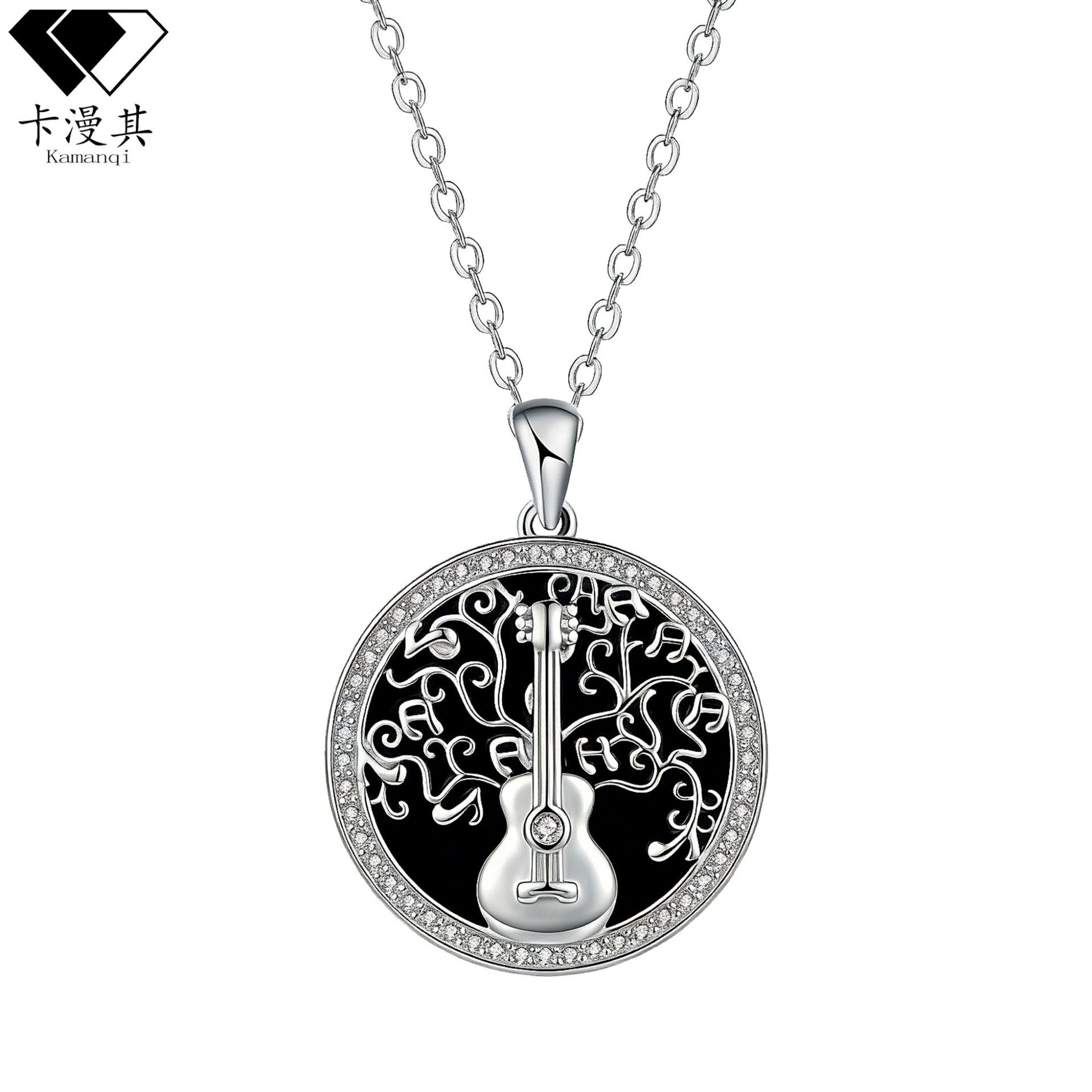Wholesale Music Note Violin Tree Pendant Necklace Fashion Accessory Gift Boutique Resale