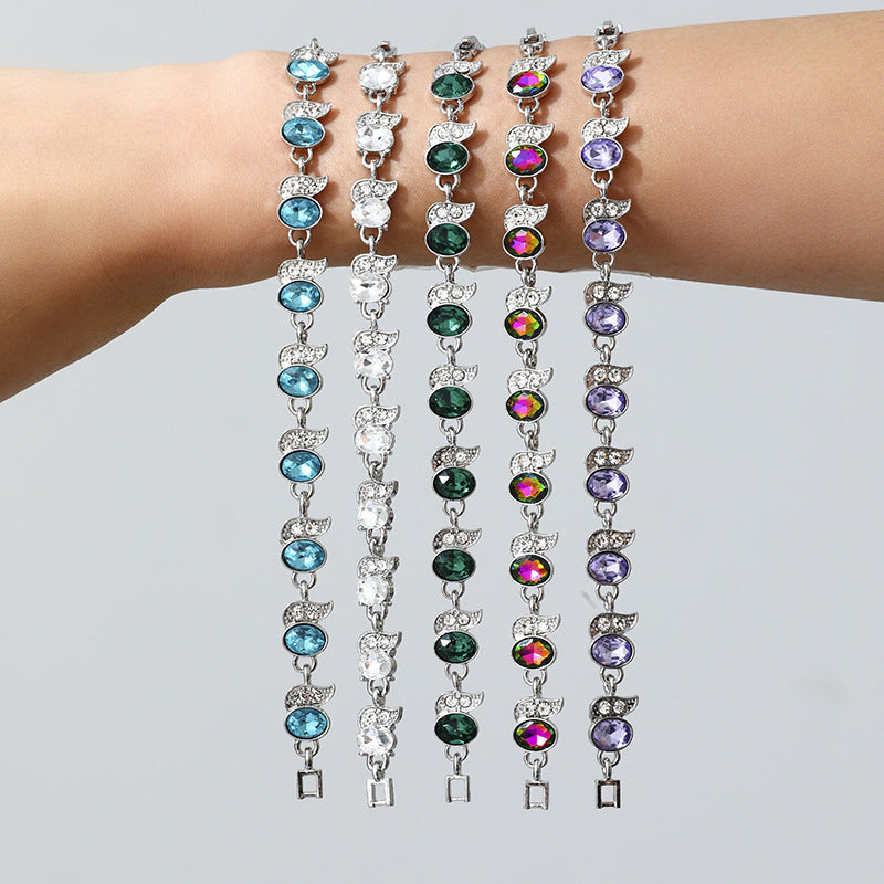 Wholesale  zircon seven-color bracelet