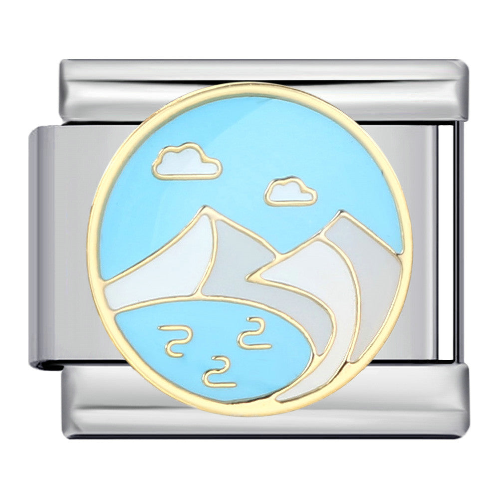 Wholesale Italian Charm Bracelet 9mm DIY Splicing Cute Creative Stainless Steel Composable Bracelet