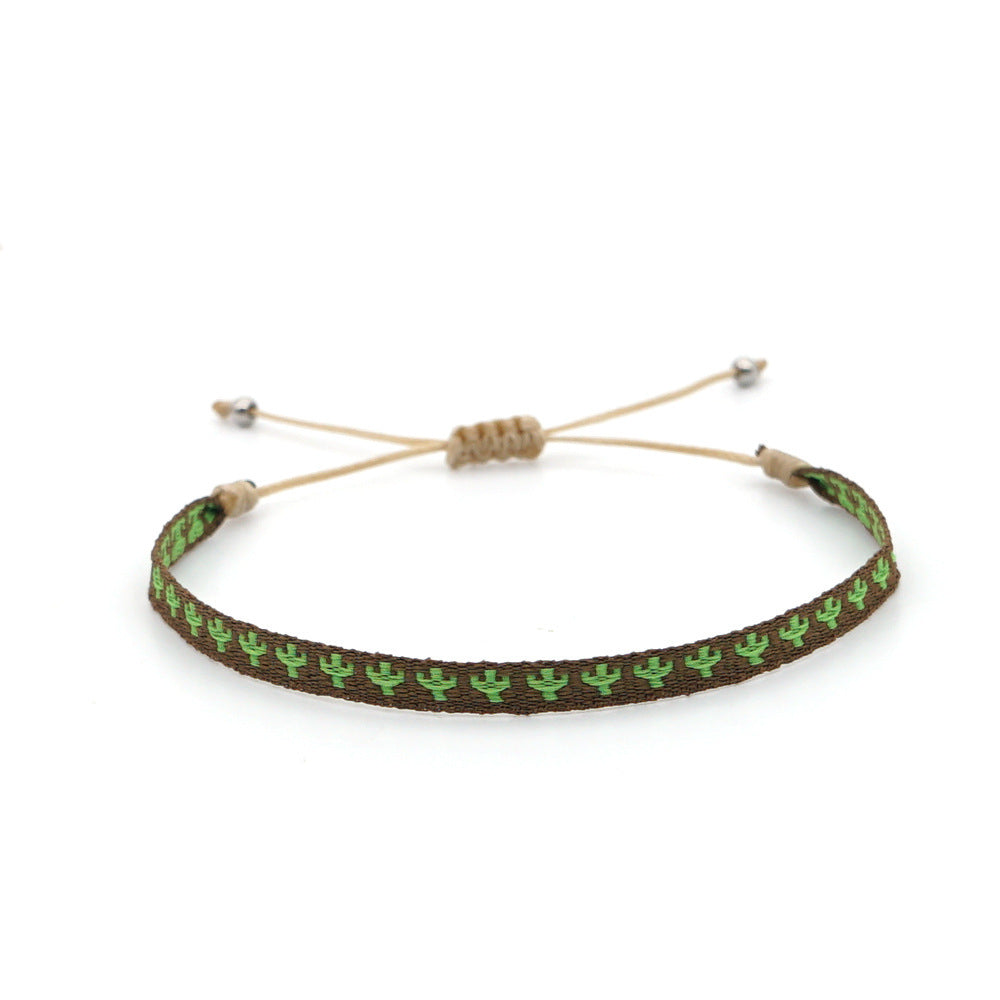 Wholesale Boho Ethnic Style Webbing Handmade Braided Bracelet Bohemian Miyuki ACC-BT-Qiqi004