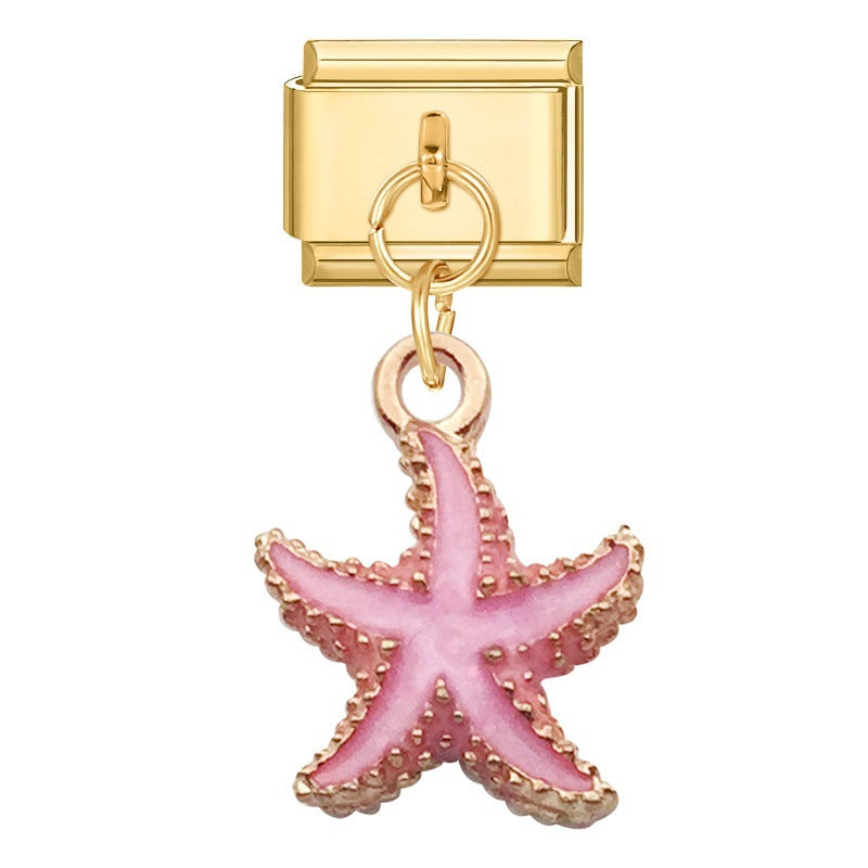 Wholesale Italian Charm Bracelet 9mm DIY Creative Retro  Stainless Steel Composable Bracelet