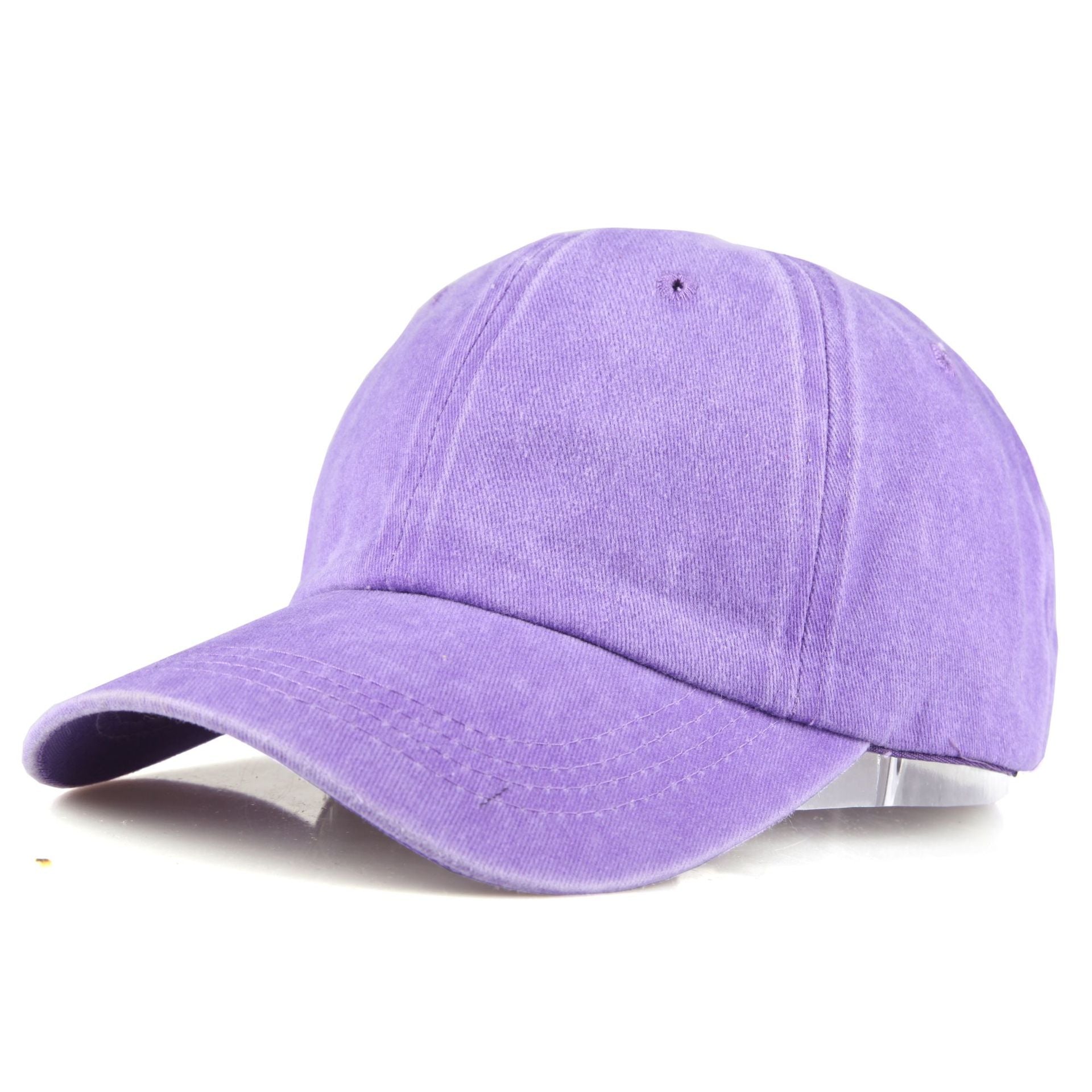 Wholesale Washed Pure Cotton Solid Color Light Plate Baseball Cap